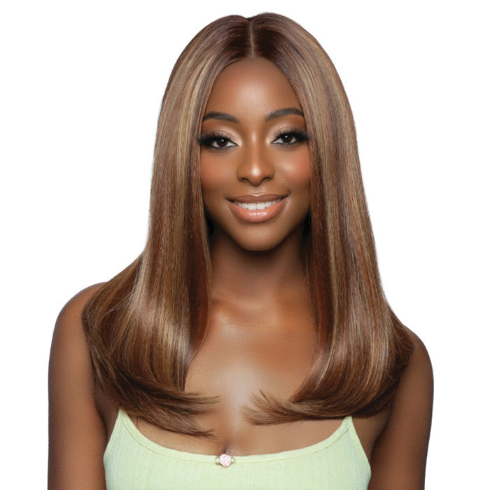 Mane Concept Brown Sugar Skinbond Lace Glueless 13x2x6 Lace Frontal Wig - BSSB243 LACE CUT 08