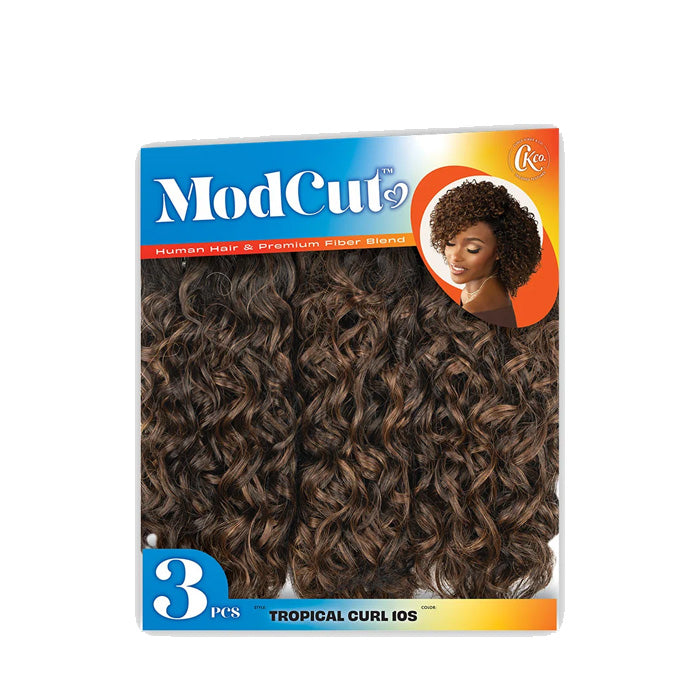 Sensationnel ModCut Human Hair Blend Weave - MODCUT TROPICAL 10S