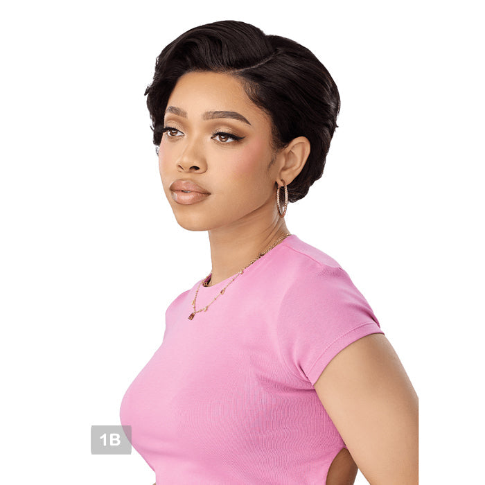 Outre Premium Duby Dazzle 100% Human Hair Glueless 13x4 Lace Frontal Wig - HH-SOFT WAVE PIXIE