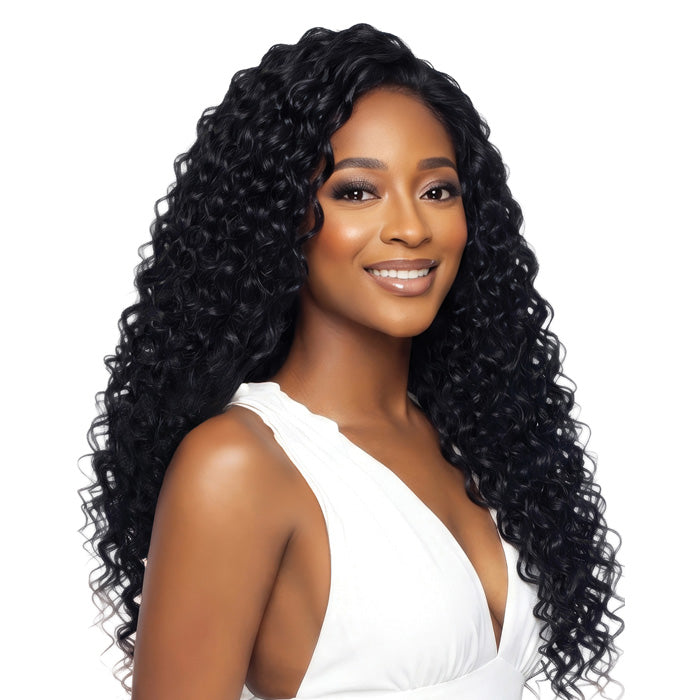 Mane Concept Mega Brazilian Micro Crochet Human Hair StyleMix Strings Braid - MBMC109 FEATHER HAWAIIAN CURL 18"