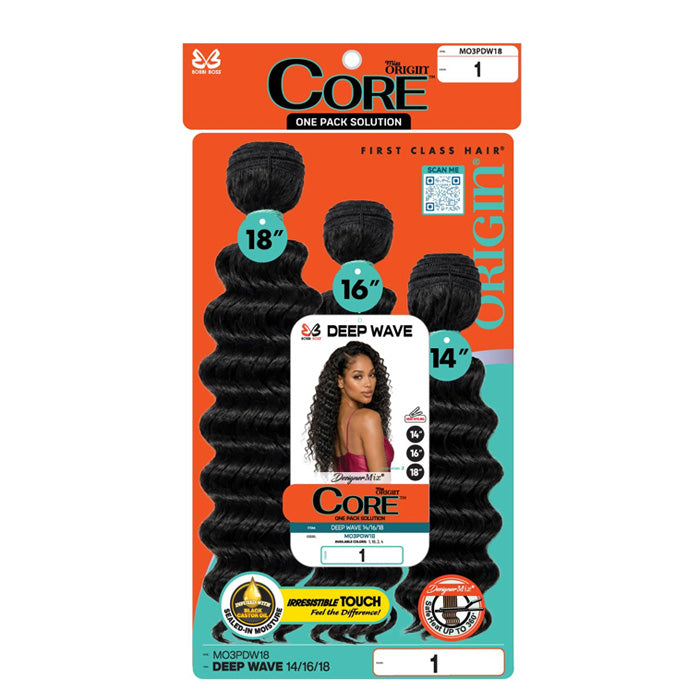 Bobbi Boss Miss Origin Core One Pack 3PCS Weave - DEEP WAVE (14"/16"/18")