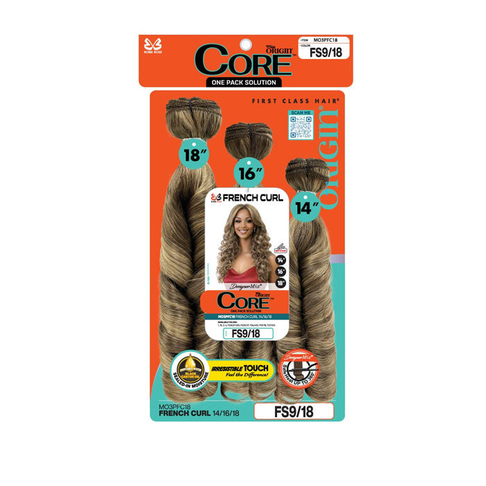 Bobbi Boss Miss Origin Core One Pack 3PCS Weave - CORE FRENCH CURL (14"/16"/18")