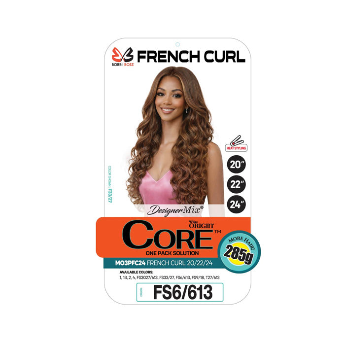Bobbi Boss Miss Origin Core One Pack 3PCS Weave - CORE FRENCH CURL (20"/22"/24")