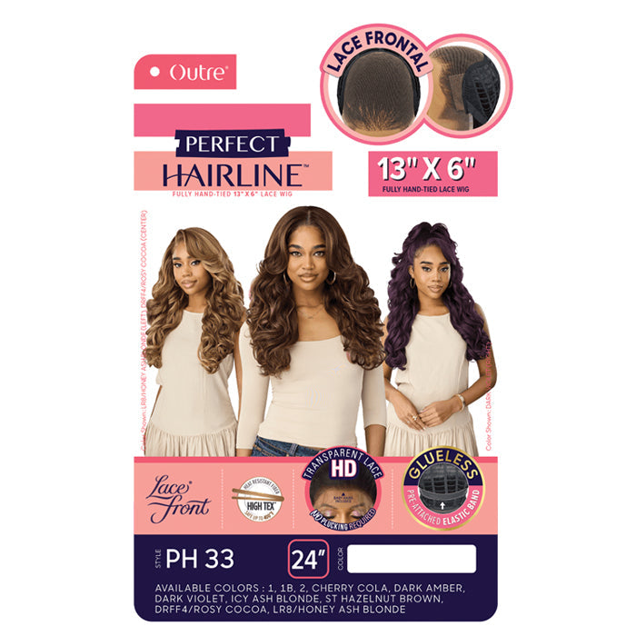 Outre Perfect Hairline Glueless HD Transparent 13x6 Lace Frontal Wig - PH 33