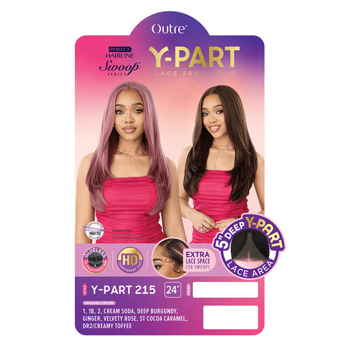 Outre Perfect Hairline Swoop Series Y-PART Glueless 13x4 HD Transparent Lace Front - Y-PART 215