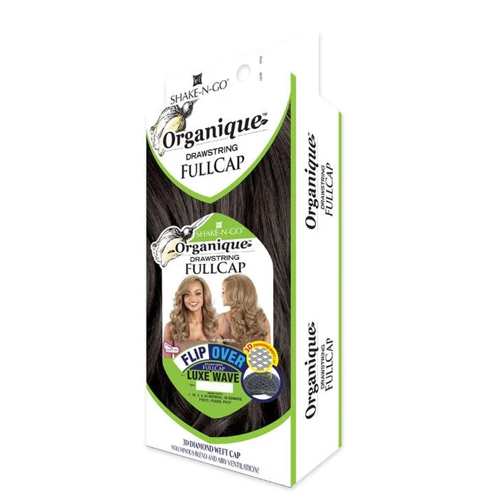 Shake N Go Organique Drawstring Full Cap Flip Over Half Wig - LUXE WAVE