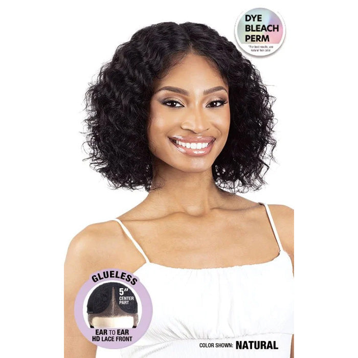 Shake N Go Glossy 100% Virgin Remy Hair Glueless HD Lace Front Wig - DEEP 12"