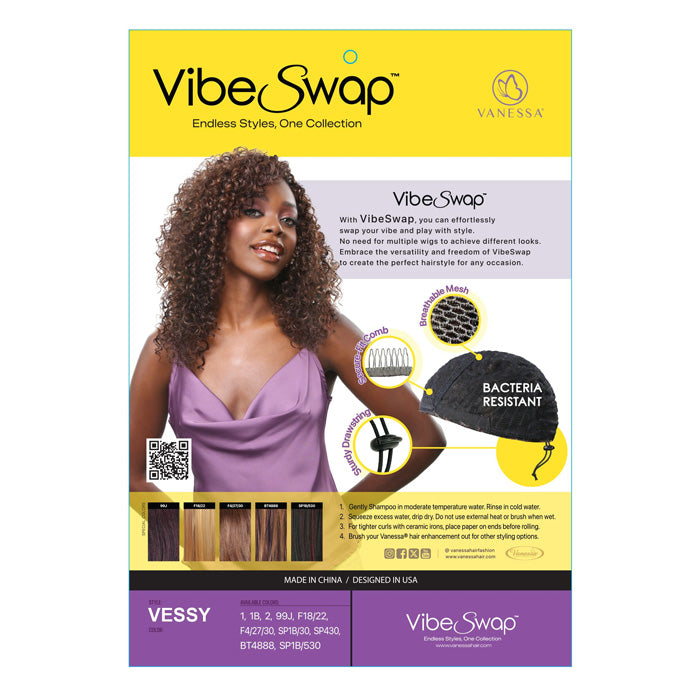 Vanessa Vibe Swap Half Wig - VESSY