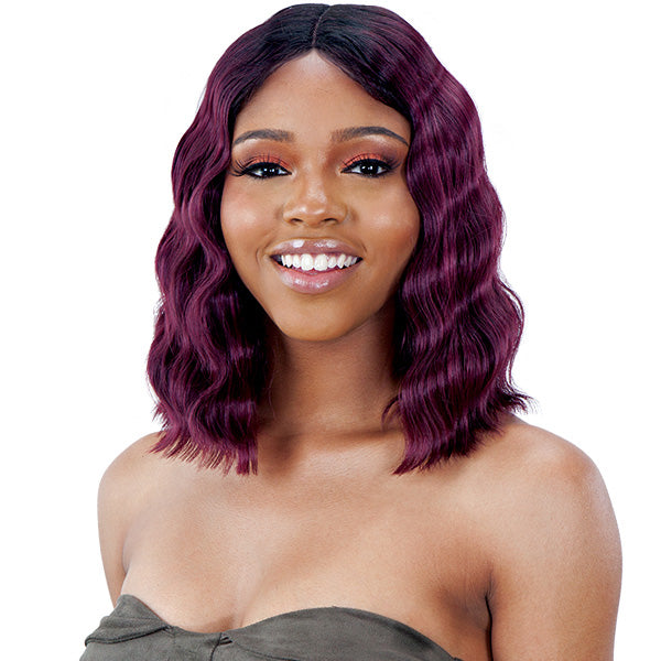 Model Model Synthetic Half Up Lace Front Wig - CAPRI 