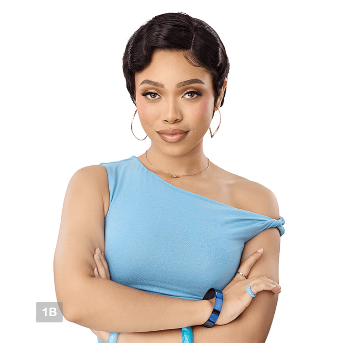 Outre Premium Duby Dazzle 100% Human Hair Glueless 13x4 Lace Frontal Wig - HH-OCEAN WAVE PIXIE
