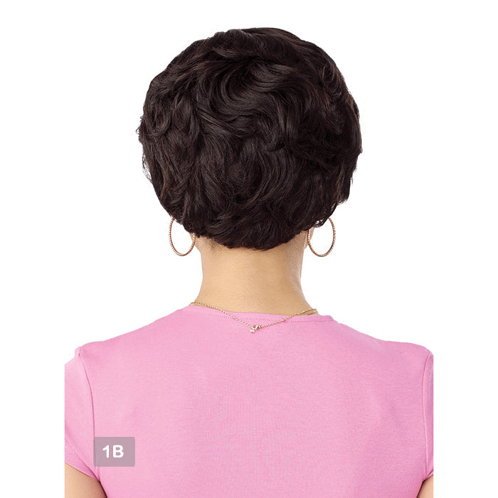 Outre Premium Duby Dazzle 100% Human Hair Glueless 13x4 Lace Frontal Wig - HH-SOFT WAVE PIXIE