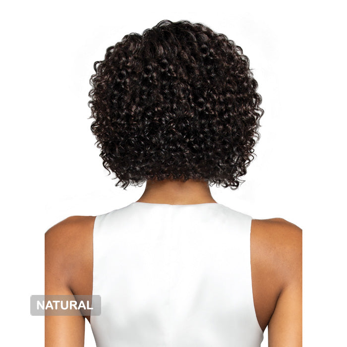 Bobbi Boss Bone 100% Unprocessed Human Hair Hand-Tied Full Lace Wig - FLH013-NATURAL CURL 10"