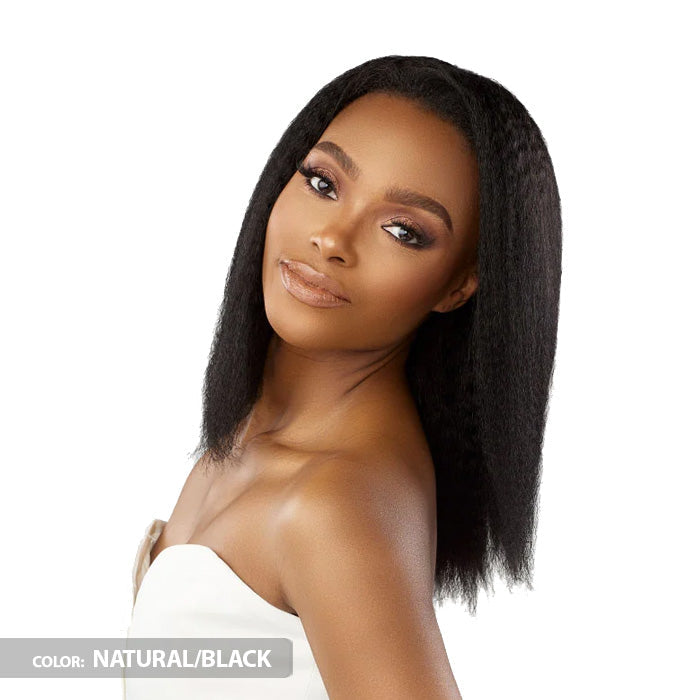 Sensationnel 13A Unprocessed 100% Virgin Human Hair Half Wig - 13A HALF WIG KINKY STRAIGHT 18"