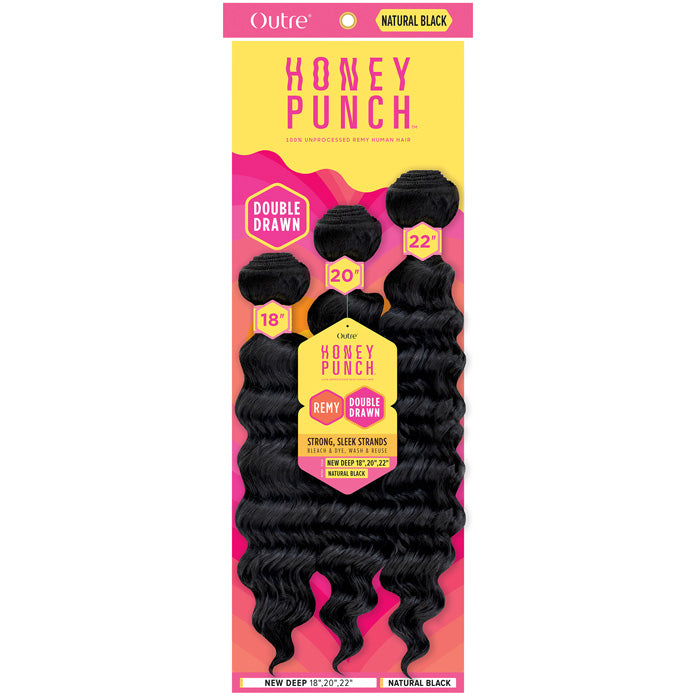 Outre Honey Punch 100% Unprocessed Remy Human Hair Weave - NEW DEEP MU ...