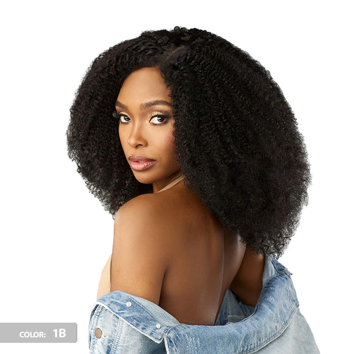 Sensationnel Curls Kinks Textured Lace Kinky Edges Glueless Y-Part HD Lace Wig -KINKY MONGOLIAN 18"