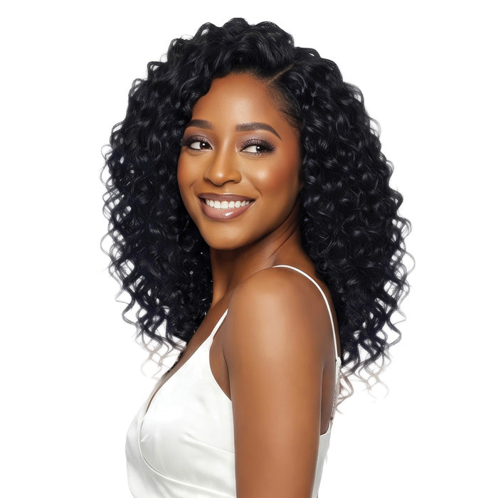 Mane Concept Mega Brazilian Micro Crochet Human Hair StyleMix Strings Braid - MBMC110 FEATHER HAWAIIAN CURL 14"