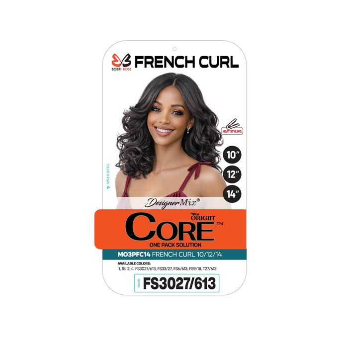 Bobbi Boss Miss Origin Core One Pack 3PCS Weave - CORE FRENCH CURL (10"/12"/14")