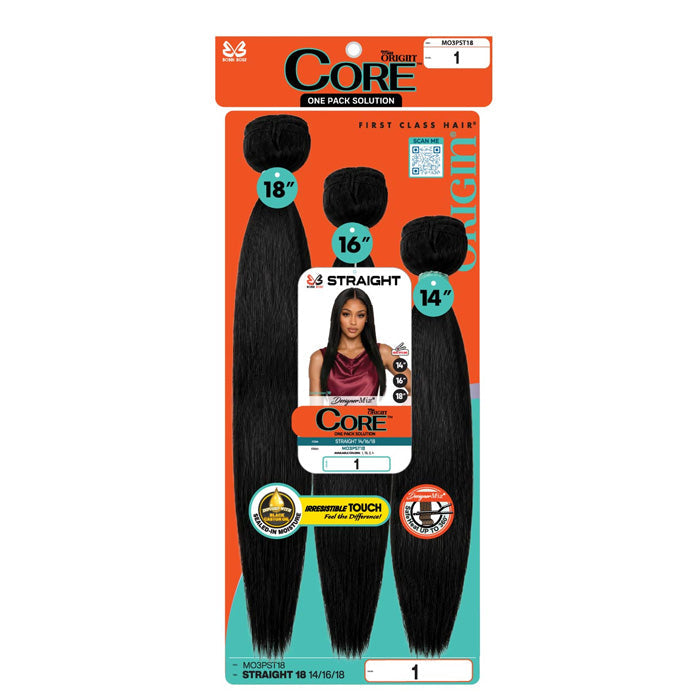 Bobbi Boss Miss Origin Core One Pack 3PCS Weave - STRAIGHT (14"/16"/18")
