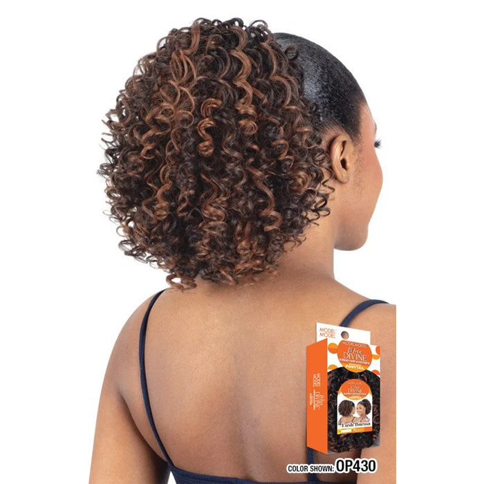 Model Model Miss Divine Human Hair Blend Drawstring Ponytail - LUSH BURMA