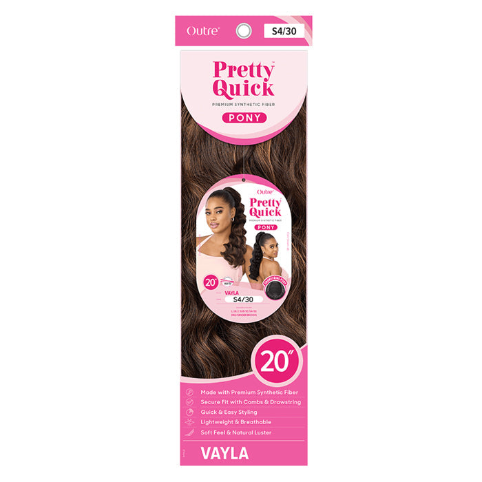 Outre Pretty Quick Drawstring Ponytail - VAYLA