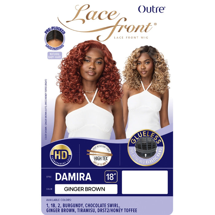 Outre Lace Front Glueless HD Transparent Lace Front Wig - DAMIRA