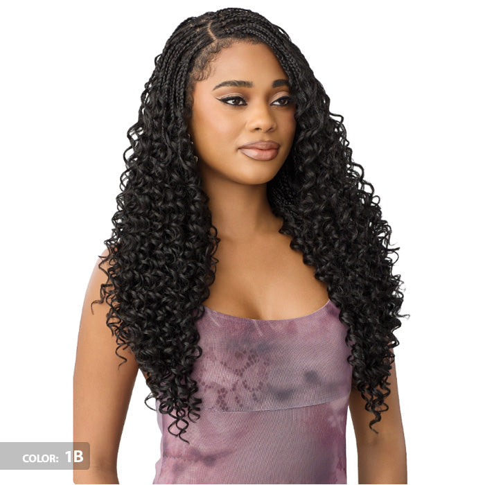 Outre Airtied 100% Fully Hand-Tied Glueless 13X6 HD Lace Front Wig - BOHO PASSION BOX BRAIDS 24"