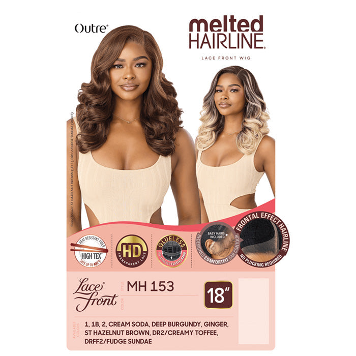 Outre Melted Hairline Glueless HD Transparent Lace Front Wig - MH 153
