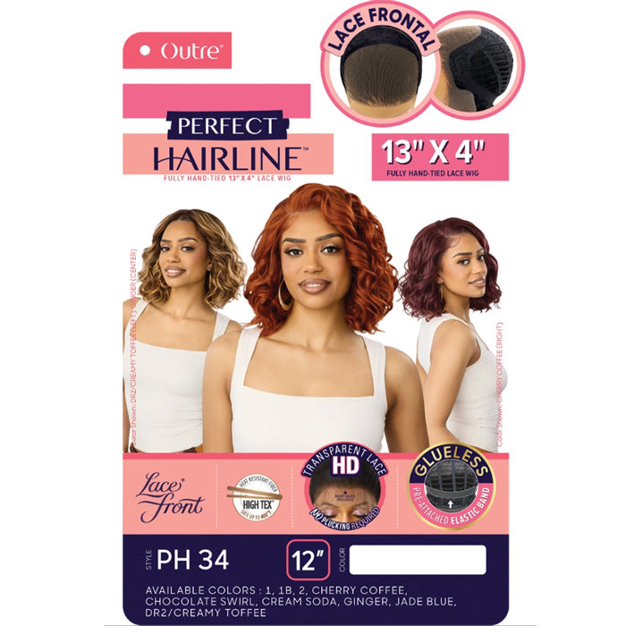 Outre Perfect Hairline Glueless 13X4 HD Transparent Lace Front Wig - PH 34