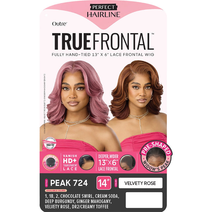 Outre True Frontal Perfect Hairline Glueless 13x6 HD Transparent Lace Frontal Wig - PEAK 724