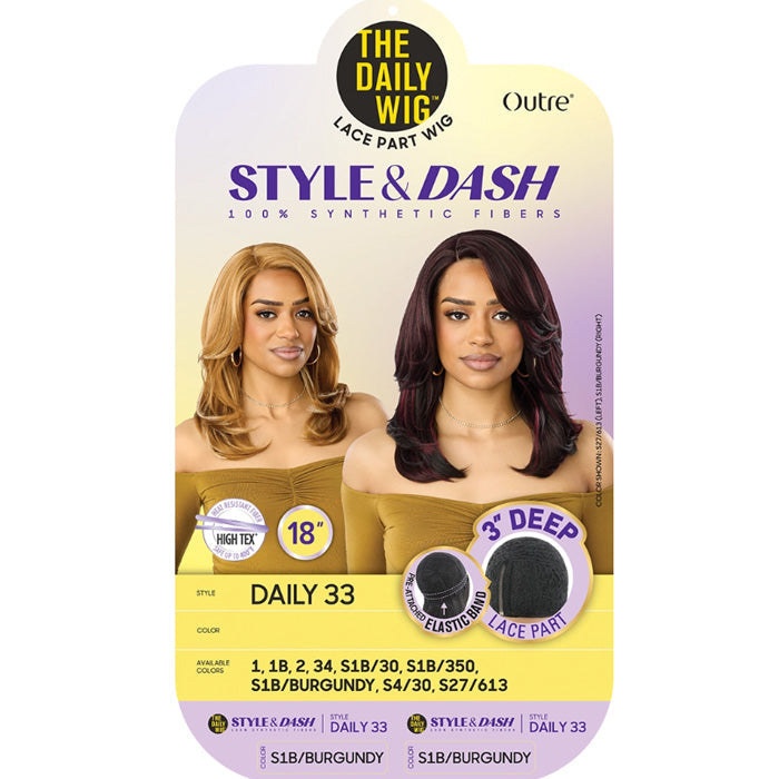 Outre The Daily Wig Style & Dash 3" Deep Lace Part Wig - DAILY 33