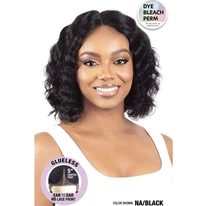 Shake N Go Glossy 100% Virgin Remy Hair Glueless HD Lace Frontal Wig - LOOSE DEEP 12"