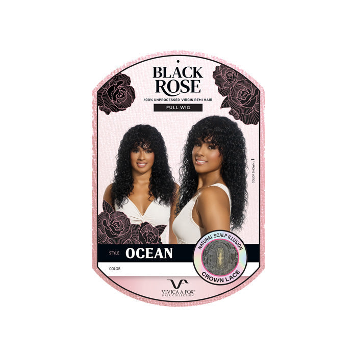 Vivica A Fox Black Rose 100% Unprocessed Virgin Remi Hair Full Wig - OCEAN