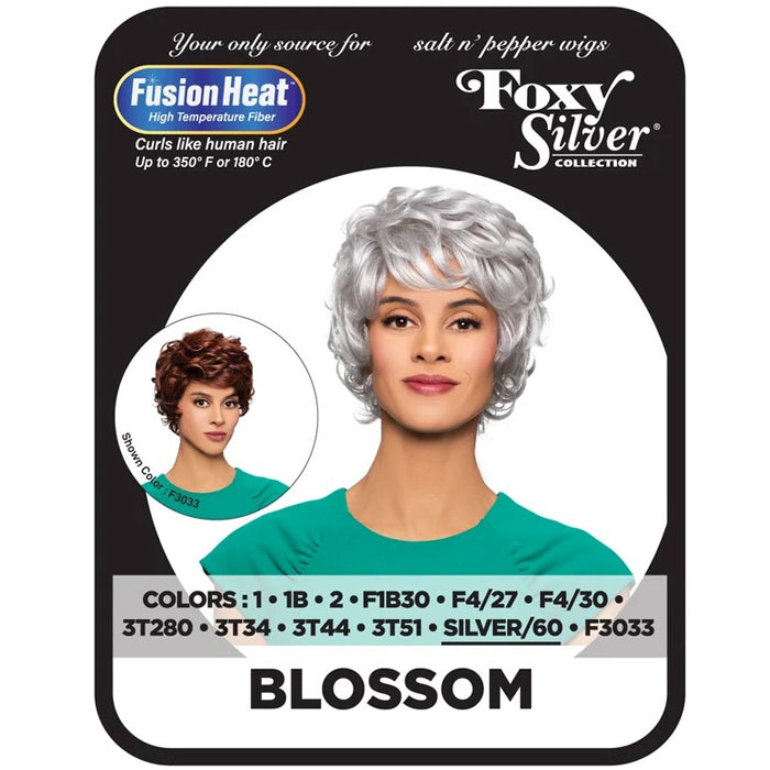 Foxy Silver Collection Fusion Heat Synthetic Wig - BLOSSOM