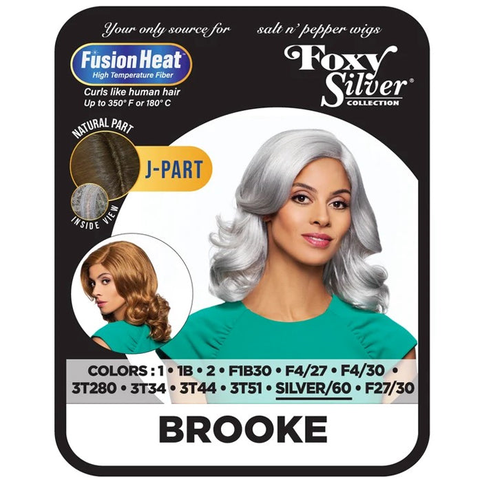 Foxy Silver Collection Fusion Heat Natural J-Part Lace Wig - BROOKE