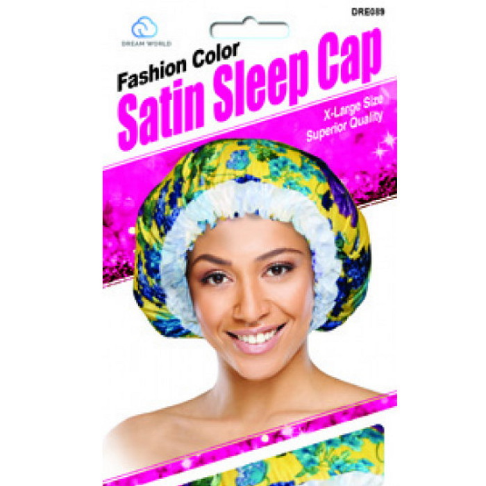 Dream World Fashion Color SATIN SLEEP CAP XL – Shophairwigs