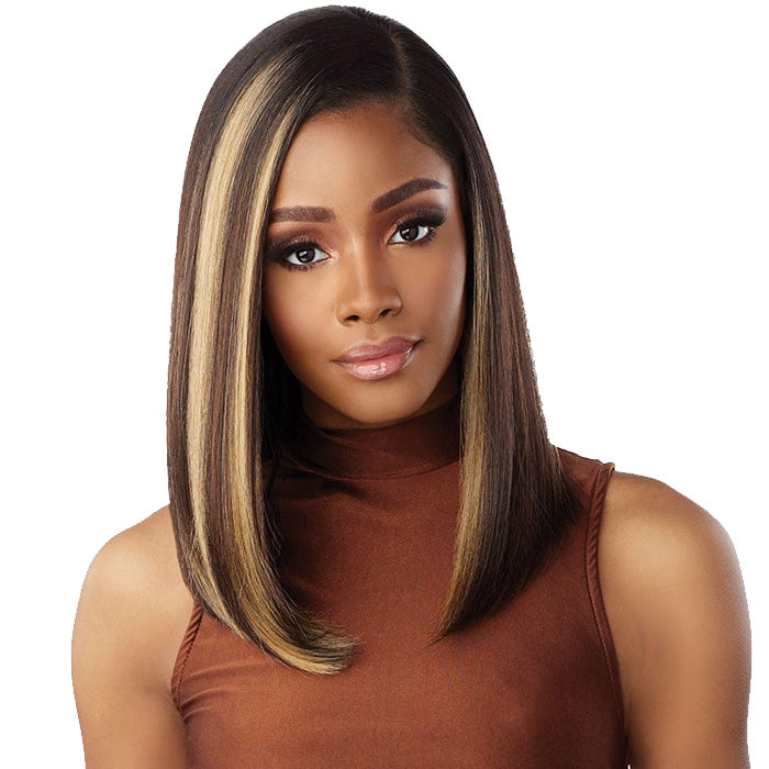 Sensationnel What Lace Human Hair Blend Glueless 13X6 HD Lase Front Wig ...
