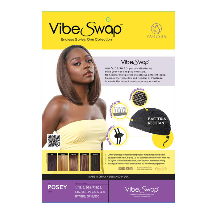 Vanessa Vibe Swap Half Wig - POSEY